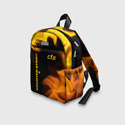 Детский рюкзак Counter-Strike 2 - gold gradient вертикально, цвет: 3D-принт — фото 2