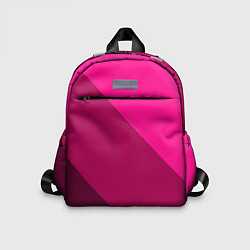 Детский рюкзак Широкие розовые полосы, цвет: 3D-принт