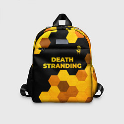 Детский рюкзак Death Stranding - gold gradient посередине, цвет: 3D-принт