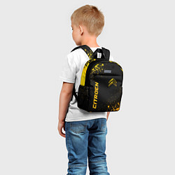 Детский рюкзак Citroen - gold gradient вертикально, цвет: 3D-принт — фото 2