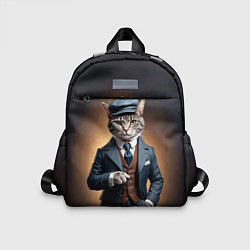 Детский рюкзак Кот в стиле Томаса Шелби - Острые козырьки, цвет: 3D-принт