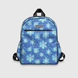 Детский рюкзак Pattern with bright snowflakes