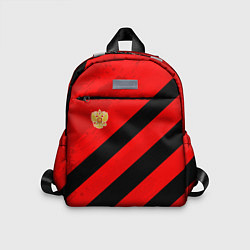 Детский рюкзак Герб РФ - красная абстракция