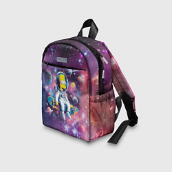 Детский рюкзак Барт Симпсон со скейтбордом в космосе, цвет: 3D-принт — фото 2