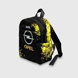 Детский рюкзак Opel желтые краски, цвет: 3D-принт — фото 2