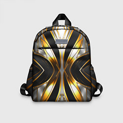 Детский рюкзак Неоновый узор стальная бабочка, цвет: 3D-принт