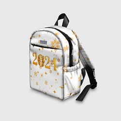 Детский рюкзак Новый 2024 год - золотой, цвет: 3D-принт — фото 2