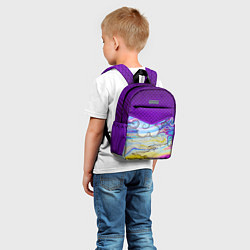 Детский рюкзак Облака и спирали, цвет: 3D-принт — фото 2