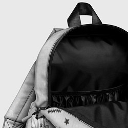 Детский рюкзак Лил Пип на сером фоне, цвет: 3D-принт — фото 2