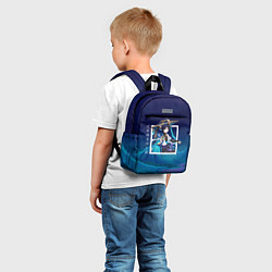 Детский рюкзак Странник Скарамучча на фоне природы, цвет: 3D-принт — фото 2