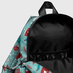 Детский рюкзак Праздничный новогодний узор, цвет: 3D-принт — фото 2