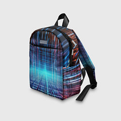 Детский рюкзак Киберпанк неоновый коридор, цвет: 3D-принт — фото 2