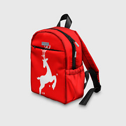 Детский рюкзак Рождественский олень Red and white, цвет: 3D-принт — фото 2