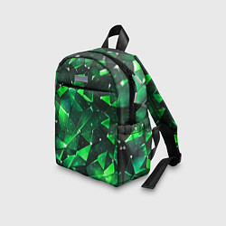 Детский рюкзак Зелёное разбитое стекло, цвет: 3D-принт — фото 2