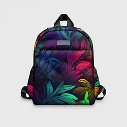 Детский рюкзак Яркие абстрактные листья, цвет: 3D-принт