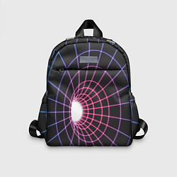 Детский рюкзак Искаженный неоновый каркас, цвет: 3D-принт