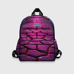 Детский рюкзак Фиолетовая абстрактная плитка