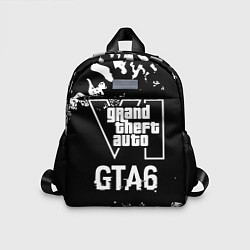 Детский рюкзак GTA6 glitch на темном фоне, цвет: 3D-принт