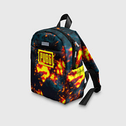 Детский рюкзак PUBG огненое лого, цвет: 3D-принт — фото 2