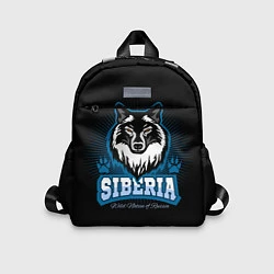 Детский рюкзак Сибирь - волк, цвет: 3D-принт