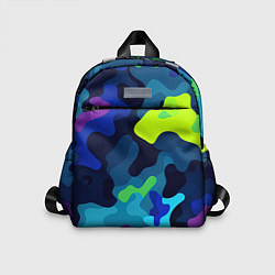 Детский рюкзак Яркие кислотные пятна паттерн, цвет: 3D-принт