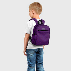 Детский рюкзак Паттерн сиреневой мозаики, цвет: 3D-принт — фото 2
