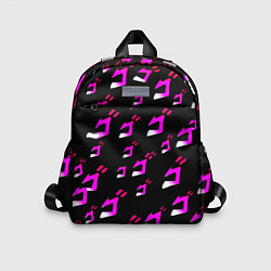 Детский рюкзак JoJos Bizarre neon pattern logo, цвет: 3D-принт