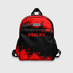 Детский рюкзак Роблокс краски красные, цвет: 3D-принт