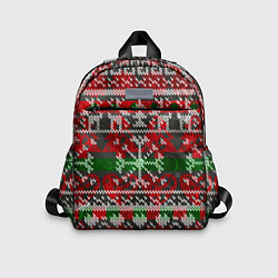 Детский рюкзак Вязанный орнамент узор