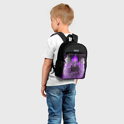 Детский рюкзак Фиолетовый скелет в дыму, цвет: 3D-принт — фото 2