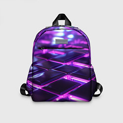 Детский рюкзак Фиолетовая неоновая плитка