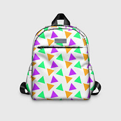 Детский рюкзак Яркие треугольники, цвет: 3D-принт