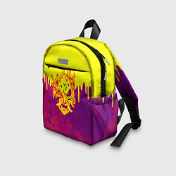 Детский рюкзак Cyberpunk огненное лого самурая, цвет: 3D-принт — фото 2
