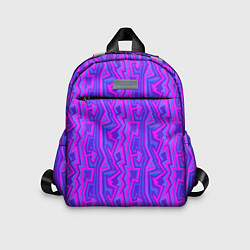 Детский рюкзак Розовые зигзаги, цвет: 3D-принт