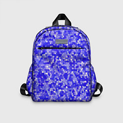 Детский рюкзак Сине голубая мозаика, цвет: 3D-принт
