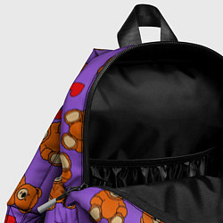 Детский рюкзак Игрушечные мишки и сердца, цвет: 3D-принт — фото 2