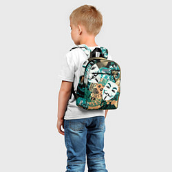 Детский рюкзак Криптавалюта с маской Виндетта, цвет: 3D-принт — фото 2