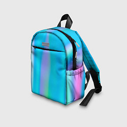 Детский рюкзак Неоновые голографические линии, цвет: 3D-принт — фото 2