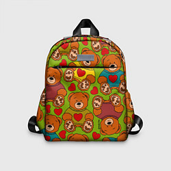 Детский рюкзак Мишки игрушечные и сердечки