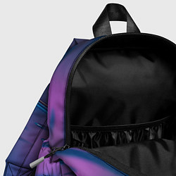 Детский рюкзак Неоновая поверхность синяя с каплями воды, цвет: 3D-принт — фото 2