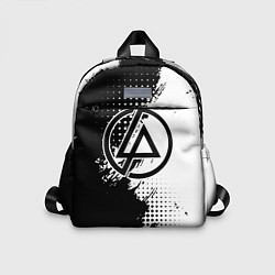 Детский рюкзак Linkin park - черно-белая абстракция, цвет: 3D-принт