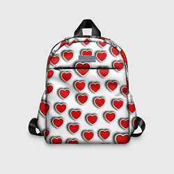 Детский рюкзак Стикеры наклейки сердечки объемные, цвет: 3D-принт