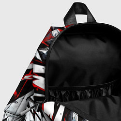 Детский рюкзак Агрессивный череп белый и красный, цвет: 3D-принт — фото 2