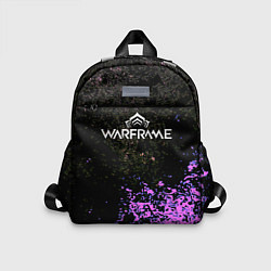 Детский рюкзак Warframe брызги неоновых красок, цвет: 3D-принт