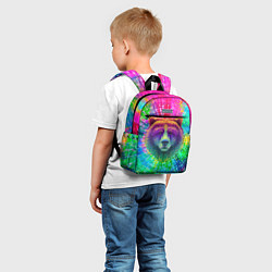 Детский рюкзак Цветной медведь, цвет: 3D-принт — фото 2