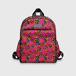 Детский рюкзак Взаимосвязанные листочки, розового жёлтого и синег