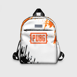 Детский рюкзак PUBG краски гранж, цвет: 3D-принт