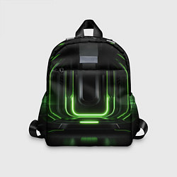 Детский рюкзак Металл и зеленый яркий свет
