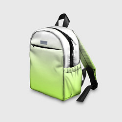 Детский рюкзак Бело-салатовый градиент, цвет: 3D-принт — фото 2