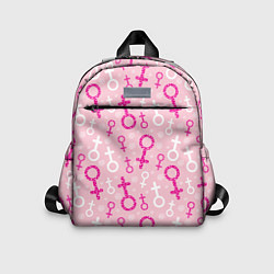Детский рюкзак Гендерный женский знак венеры, цвет: 3D-принт